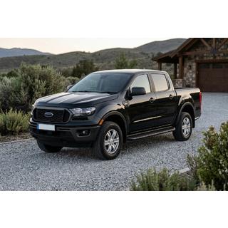 Боковые Подножки Tayga Black (2 шт., Алюминий) Ford Ranger 2011–2022 гг. фото 1