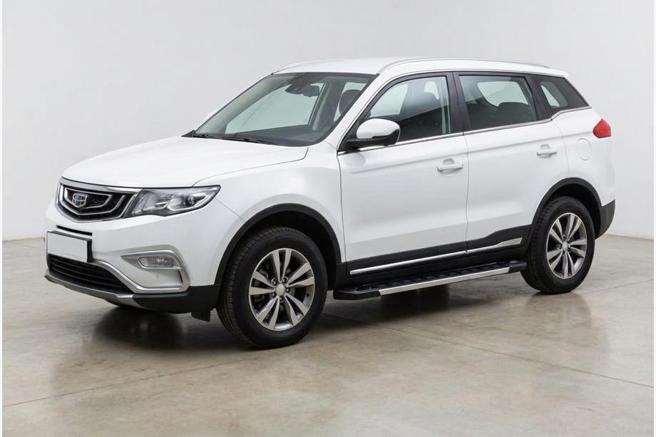 Geely Emgrand X7 2011- гг. Боковые Подножки RedLine Black (2 шт., Алюминий) Фото 1