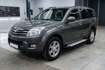 GreatWall Haval/Hover H3 2005-2013 гг. Боковые Подножки New Vision Grey (2 шт., Алюминий) фото 1
