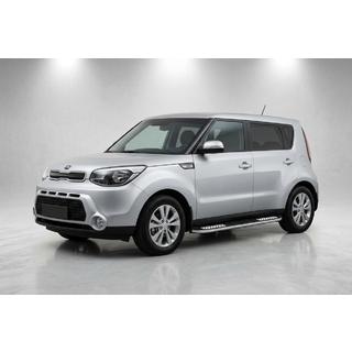 Боковые Подножки Tayga V2 (2 шт., Алюминий) Kia Soul II 2013-2018 гг. фото 1