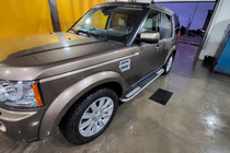 Land Rover Discovery III 2004–2009 гг. Боковые Подножки Tayga V2 (2 шт., Алюминий) фото 5