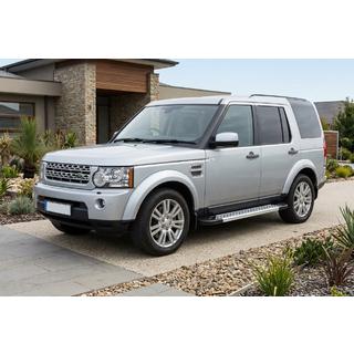 Боковые Подножки New Vision Grey (2 шт, Алюминий) Land Rover Discovery IV 2009-2017 гг. фото 1