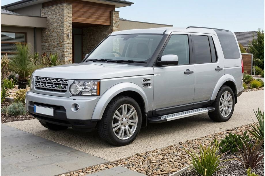Land Rover Discovery IV 2009-2017 гг. Боковые Подножки New Vision Grey (2 шт, Алюминий) Image