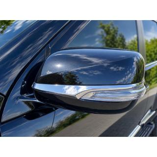 Накладки на зеркала (2 шт, хром) Lexus GX460 2009-2023 гг. фото 1