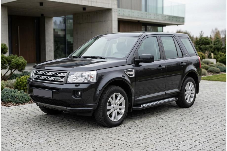 Land Rover Freelander II 2006–2014 гг. Боковые Подножки New Vision Black (2 шт, Алюминий) Фото 1