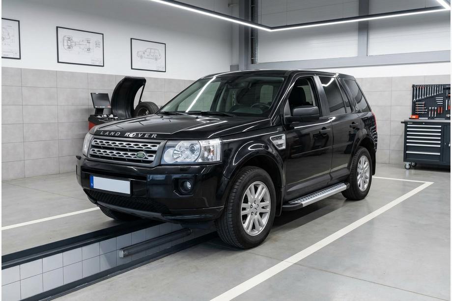 Land Rover Freelander II 2006–2014 гг. Боковые Подножки New Vision Grey (2 шт, Алюминий) Фото 1