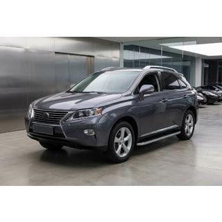 Боковые Подножки Tayga Grey (2 шт, Алюминий) Lexus RX 2009-2015 гг. фото 1