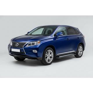 Боковые Подножки New Vision Black (2 шт, Алюминий) Lexus RX 2009-2015 гг. фото 1