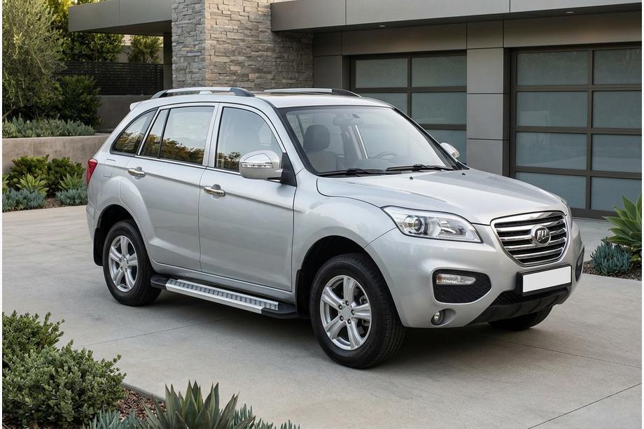Lifan X60 2011- гг. Боковые Подножки New Vision Grey (2 шт., Алюминий) Фото 1