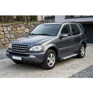 Боковые Подножки New Vision Grey (2 шт., Алюминий) Mercedes ML W163 1997-2005 гг. фото 1