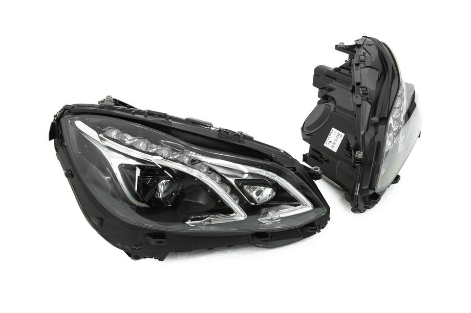 Mercedes E-class W212 2009-2016 гг. Передние фары (2 шт., рестайлинг, с блоками управления) Фото 4
