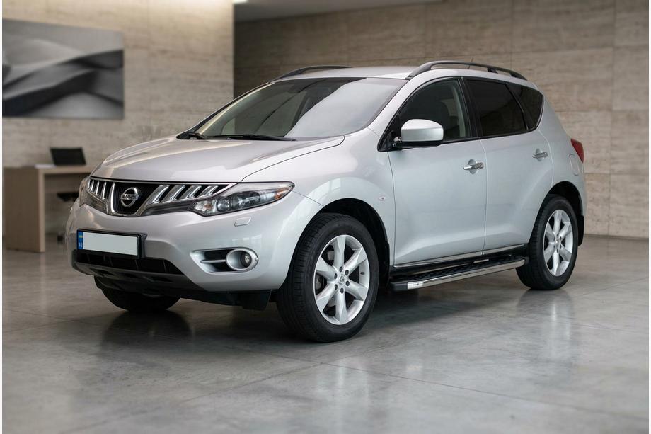 Nissan Murano 2008-2014 гг. Боковые пороги BlackLine (2 шт., алюминий) Image