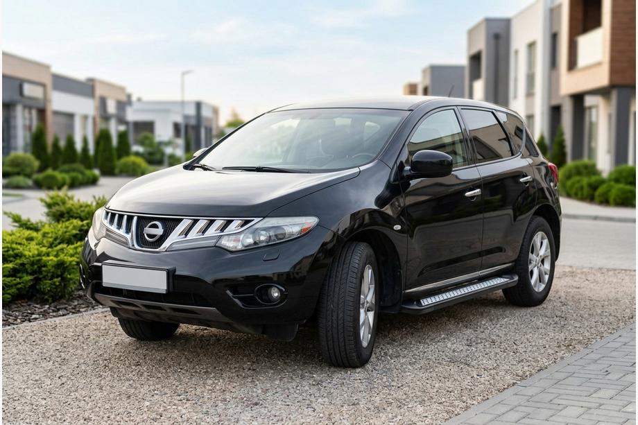 Nissan Murano 2008-2014 гг. Боковые Подножки New Vision Black (2 шт., Алюминий) Фото 1