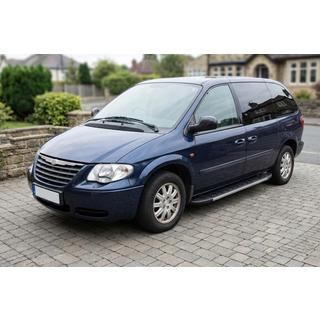 Боковые Подножки Duru (2 шт., Алюминий) Chrysler Voyager 2001-2007 гг. фото 1