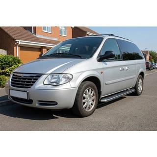 Боковые Подножки Maydos V1 (2 шт., Алюминий) Chrysler Voyager 2001-2007 гг. фото 1
