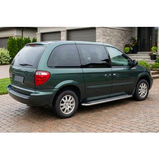 Боковые Подножки Maydos V2 (2 шт., Алюминий) Chrysler Voyager 2001-2007 гг. фото 1