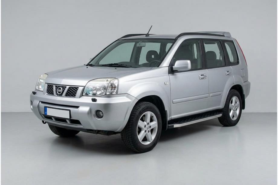 Nissan X-trail T30 2002-2007 гг. Боковые пороги BlackLine (2 шт., алюминий) Image