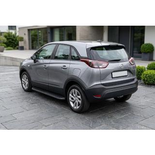Боковые Подножки Tayga Black (2 шт., Алюминий) Opel Crossland X 2017-2024 гг. фото 1