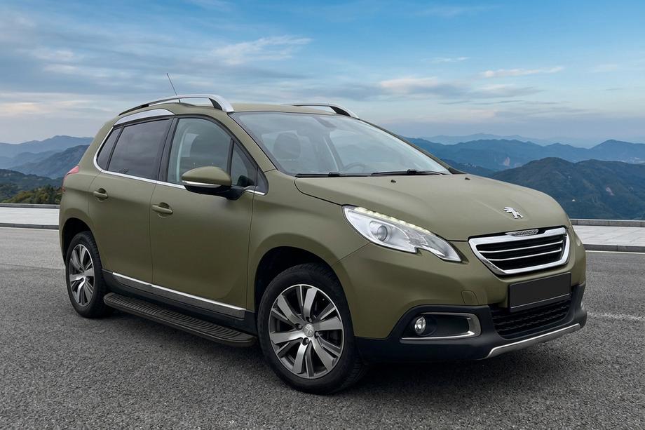 Peugeot 3008 2008-2016 гг. Боковые Подножки Tayga Black (2 шт., Алюминий) 2014-2016 Image