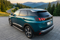 Peugeot 3008 2016-2023 гг. Боковые Подножки BlackLine (2 шт, Алюминий) фото 1