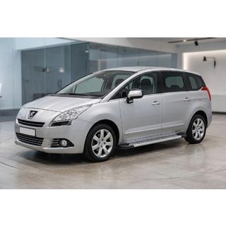 Боковые Подножки New Vision Grey (2 шт., Алюминий) Peugeot 5008 2009-2016 гг. фото 1
