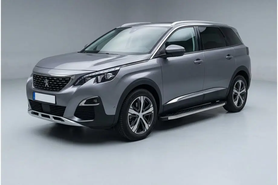 Peugeot 5008 2016-2023 гг. Боковые Подножки BlackLine (2 шт., Алюминий) Image