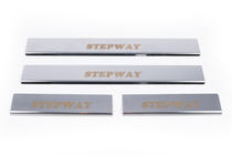 Накладки на пороги Carmos V1 (4 шт, нержавейка) фото 2