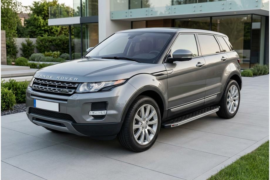 Range Rover Evoque 2012-2018 гг. Боковые Подножки BlackLine (2 шт., Алюминий) Image