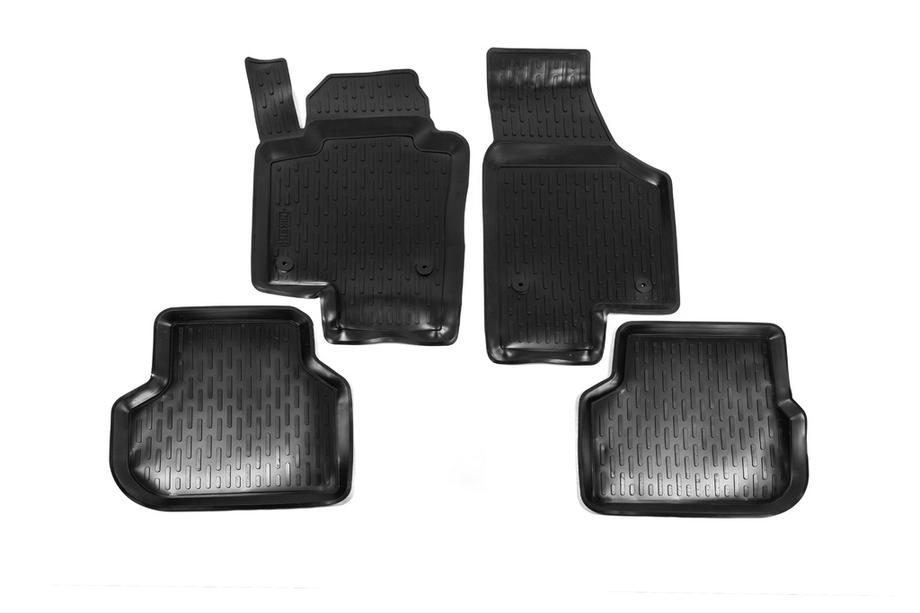 Volkswagen Jetta 2011-2018 гг. Резиновые коврики (4 шт, Niken 3D) Фото 1