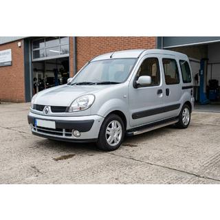 Боковые Подножки BlackLine (2 шт., Алюминий) Renault Kangoo 1998-2008 гг. фото 1
