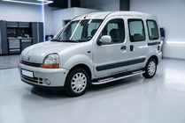 Renault Kangoo 1998-2008 гг. Боковые Подножки Tayga V2 (2 шт., Алюминий) фото 1