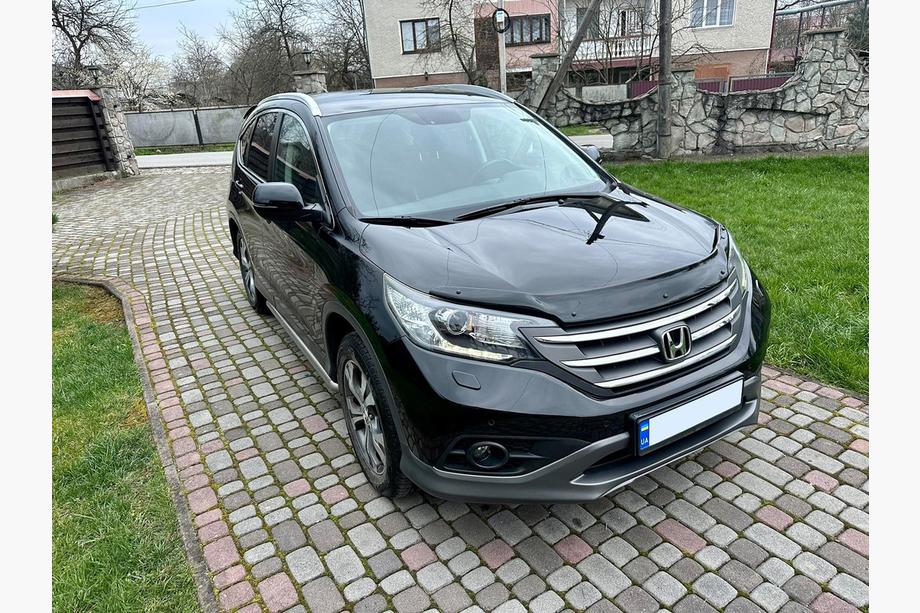 Honda CRV 2012-2016 гг. Дефлектор капота (EuroCap) Фото 3