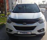 Hyundai IX-35 2010-2015 гг. Дефлектор капота (EuroCap) фото 6
