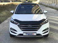 Hyundai Tucson TL 2016-2021 гг. Дефлектор капота (EuroCap) фото 7