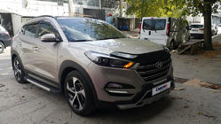Hyundai Tucson TL 2016-2021 гг. Дефлектор капота (EuroCap) фото 10