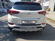 Hyundai Tucson TL 2016-2021 гг. Накладка на задний бампер EuroCap 2016-2018 (ABS) фото 21