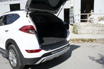 Hyundai Tucson TL 2016-2021 гг. Накладка на задний бампер EuroCap 2016-2018 (ABS) фото 4