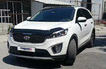 Kia Sorento III UM 2014-2020 гг. Дефлектор капота (EuroCap) фото 2