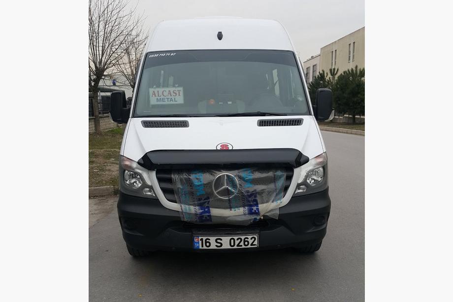 Mercedes Sprinter W906 2006–2018 гг. Дефлектор капота 2013+ (V2, EuroCap) Фото 4