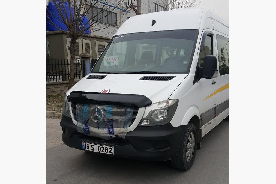 Mercedes Sprinter W906 2006–2018 гг. Дефлектор капота 2013+ (V2, EuroCap) Фото 8