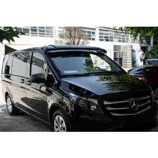 Козырек на лобовое стекло (черный глянец, 5мм) Mercedes Vito/V-class W447 2014- гг. фото 1