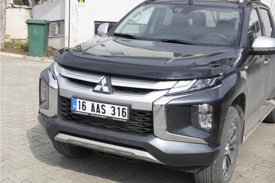 Mitsubishi L200 2015-2024 гг. Дефлектор капота (2019+, EuroCap) Фото 12
