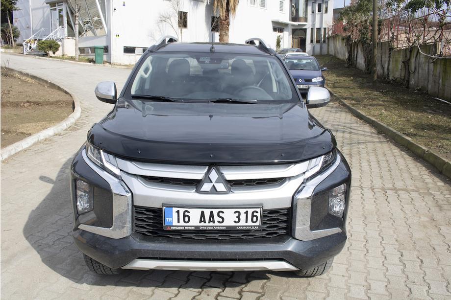 Mitsubishi L200 2015-2024 гг. Дефлектор капота (2019+, EuroCap) Фото 15