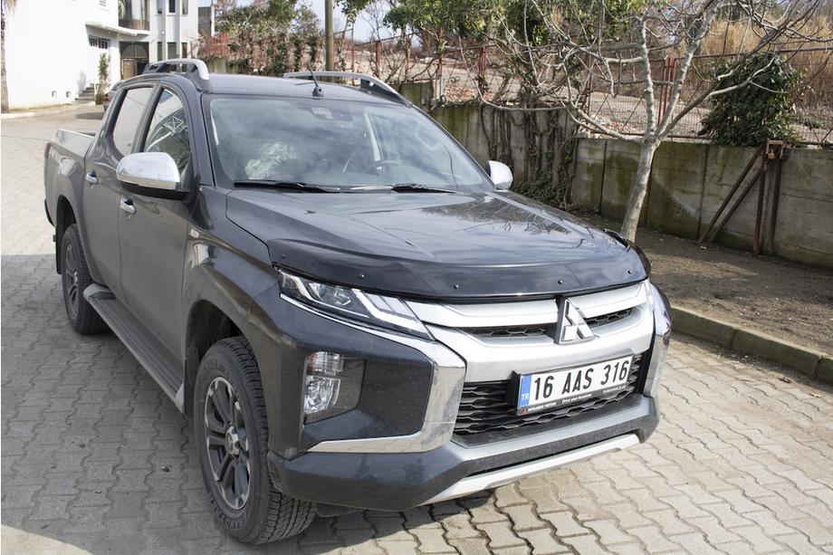 Mitsubishi L200 2015-2024 гг. Дефлектор капота (2019+, EuroCap) Фото 16
