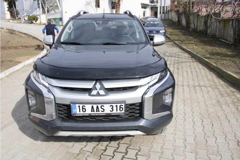 Mitsubishi L200 2015-2024 гг. Дефлектор капота (2019+, EuroCap) Фото 17