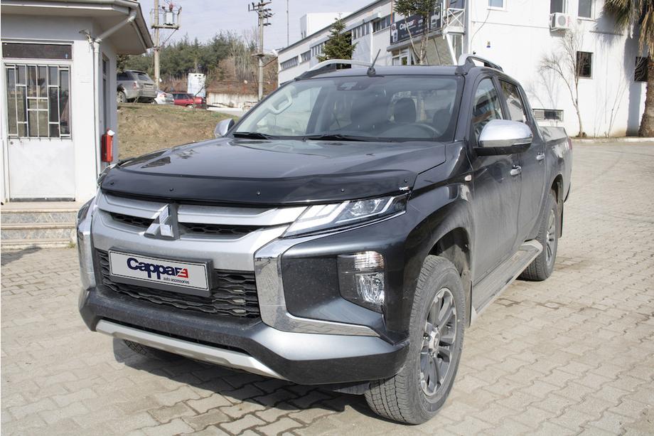 Mitsubishi L200 2015-2024 гг. Дефлектор капота (2019+, EuroCap) Фото 4