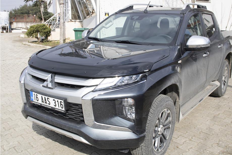 Mitsubishi L200 2015-2024 гг. Дефлектор капота (2019+, EuroCap) Фото 19