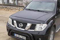 Nissan Navara 2006-2015 гг. Дефлектор капота (EuroCap) фото 7