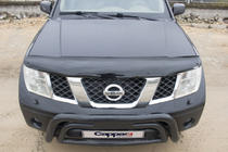 Nissan Navara 2006-2015 гг. Дефлектор капота (EuroCap) фото 3