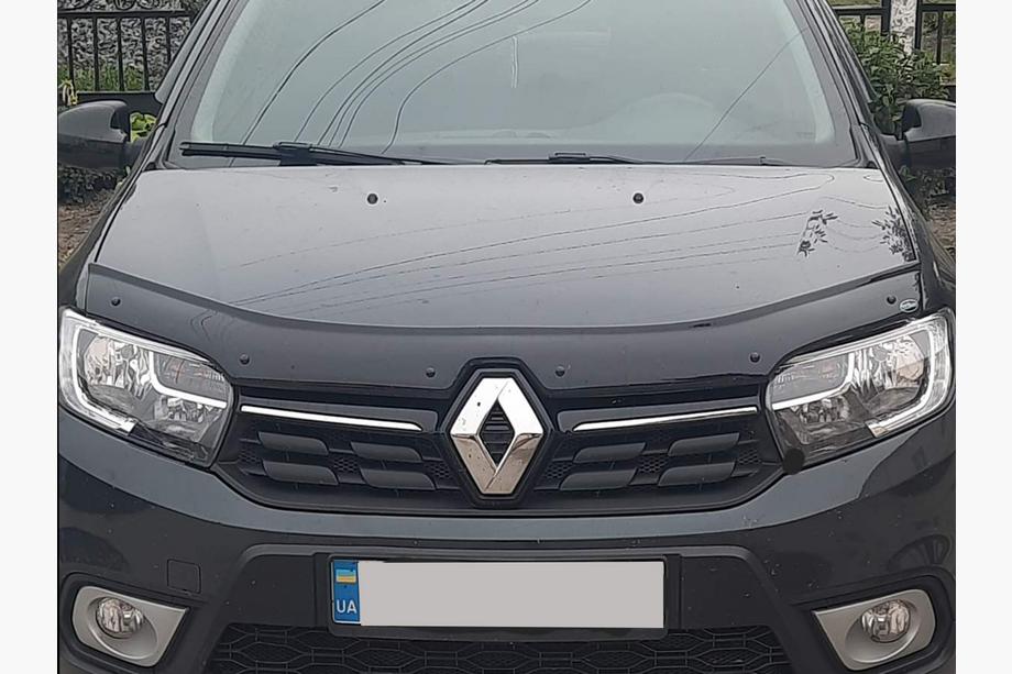 Renault Logan MCV 2013-2022 гг. Дефлектор капота (EuroCap) Фото 6